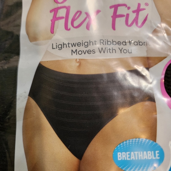NEW Hanes Ultimate Comfort Flex Fit Hi-Cut Panties (4 Pack)Women's Size 8/XL - Picture 4 of 10